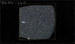 Thin section 54NC325, argillized tuff (polarized)