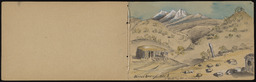 Sketchbook 1, page 11, "Buttes Station (White Pine Mountains in distance)"