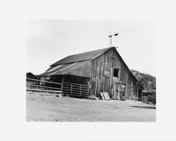 Hayloft and tool shed, Eagle Valley barn, Lincoln County