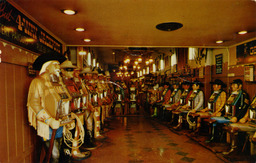 The "Generous Gentlemen" slot machines at the Las Vegas Club (1954)