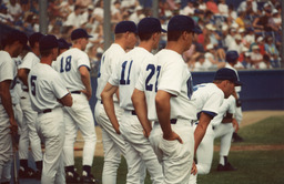Baseball players, University of Nevada, 1983