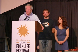 Goicoechea bertsolaritza performance during Opening Ceremony of the Smithsonian Folklife Festival 2016 2