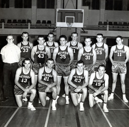 Men's basketball team, University of Nevada, 1958