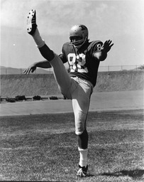 Football player, University of Nevada, circa 1979