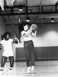Regina Ratigan with a teammate, University of Nevada, 1978