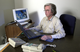 Campus photographer Ted Cook, 2002