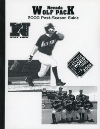 Postseason baseball program cover, University of Nevada, 2000