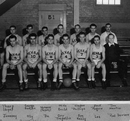 Men's basketball team, University of Nevada, 1935