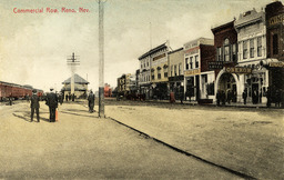 Commercial Row in Reno, Nevada circa 1900