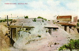 Dugout buildings in Goldfield