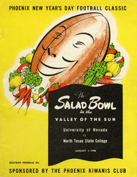 Football program cover, Salad Bowl, 1948