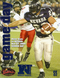 Football program cover, University of Nevada, 2004