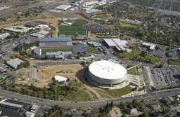 Aerial view of the athletics complex, 2003