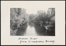 Huron River from Broadway Bridge 2
