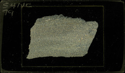 Thin section 54NC79, layered tactite (polarized)