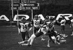 Football game, University of Nevada, 1980