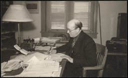 Dr. Church sitting in office, copy 2