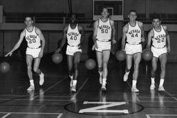 Men's basketball players, University of Nevada, 1965