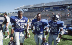 Zeke Moore, Dedric Holmes, and Marcellus Chrishon, University of Nevada, 1993