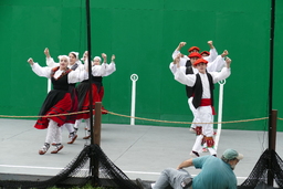 Oinkari dancers, front view