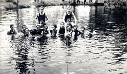 Mazanita Lake, swimmers, ca. 1911