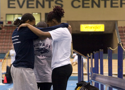 Track and field athletes, Lawlor Events Center, 2006