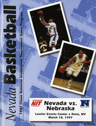 Men's basketball program cover, University of Nevada, 1997