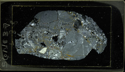 Thin section 56NC38, adularia-qtz vein material (polarized)