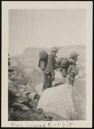 Charles Bowen and Oscar Parkinson on camping/hiking trip