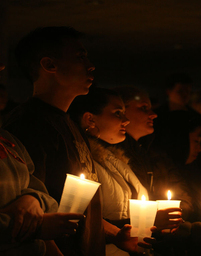Candlelight vigil for Virginia Tech shooting victims, 2007
