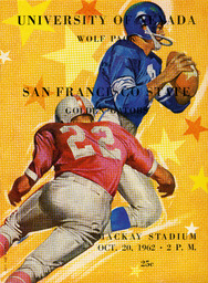 Football program cover, University of Nevada, 1962