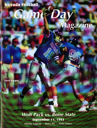 Football program cover, University of Nevada, 1993