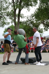 Harri-jatsotzea demonstration at the 2021 Basque Festival in Elko 10