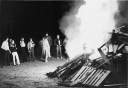 Winter Carnival bonfire, 1980