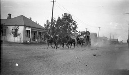 Stagecoach on a Fallon street
