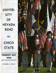 Football program cover, University of Nevada, 1976