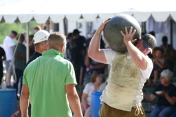 Harri-jatsotzea demonstration at the 2021 Basque Festival in Elko 6