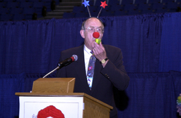 Staff Employees' Council's Recognition (SEC) Luncheon, former University President Joe Crowley, Lawlor Events Center, 2002