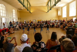 Children dancing and holding hands in circle at 2021 Reno Basque Festival 1