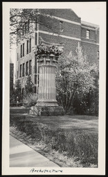 Decorative column at University of Michigan