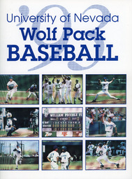Baseball program cover, University of Nevada, 1993