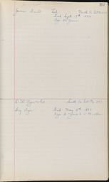 Cemetery Record, page 207
