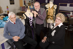 Faculty, Speech Communication and Theatre Professors Bob Dillard and Jim Bernardi, and alumni Reverend Jackie Leonard, Church Fine Arts Building, 2008