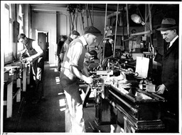 Machine Shop Class, Mechanical Arts Building, 1920