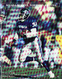 Football program cover, University of Nevada, 1988
