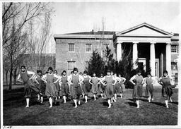 Women's Physical Education Class, Mackay School of Mines Building, 1920