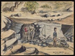 Sketchbook 2, page 09, "In the Bend Wyandotte Mine"