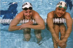 Lise Mackie and May Ooi, University of Nevada, circa 1996