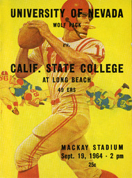 Football program cover, University of Nevada, 1964