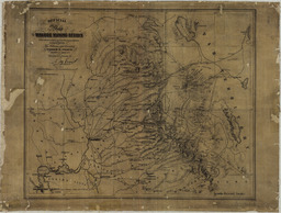 Official Map of the Washoe Mining Region with relative distances from the principal Places